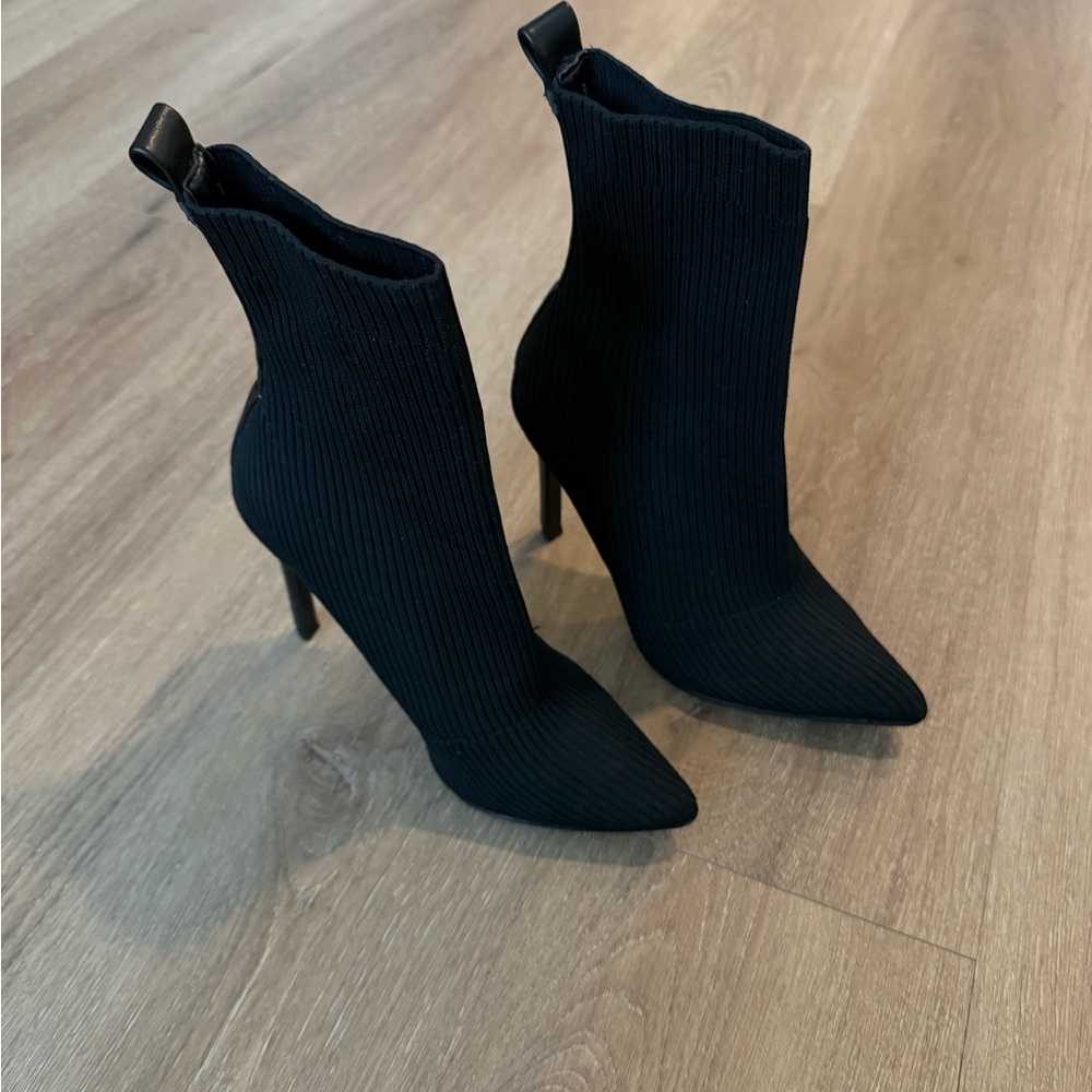 Steve Madden Black Heeled Boots